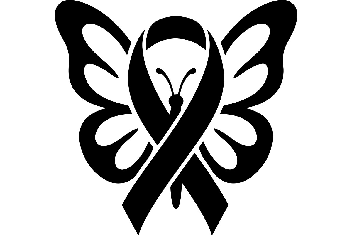 Breast Cancer Ribbon with Butterfly, a Seasonal Illustration by balal (Photo 7 of 17)