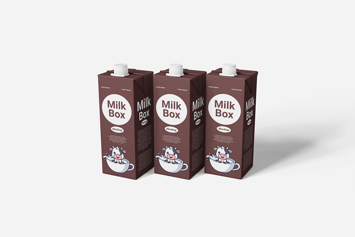 Milk Box Mockup, a Product Mockup by Indah (Photo 6 of 6)