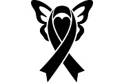 Breast Cancer Ribbon with Butterfly, a Seasonal Illustration by balal (Thumbnail 16 of 17)