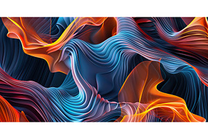 Abstract Colorful Flowing Shapes, an Abstract Photo by Lermont51