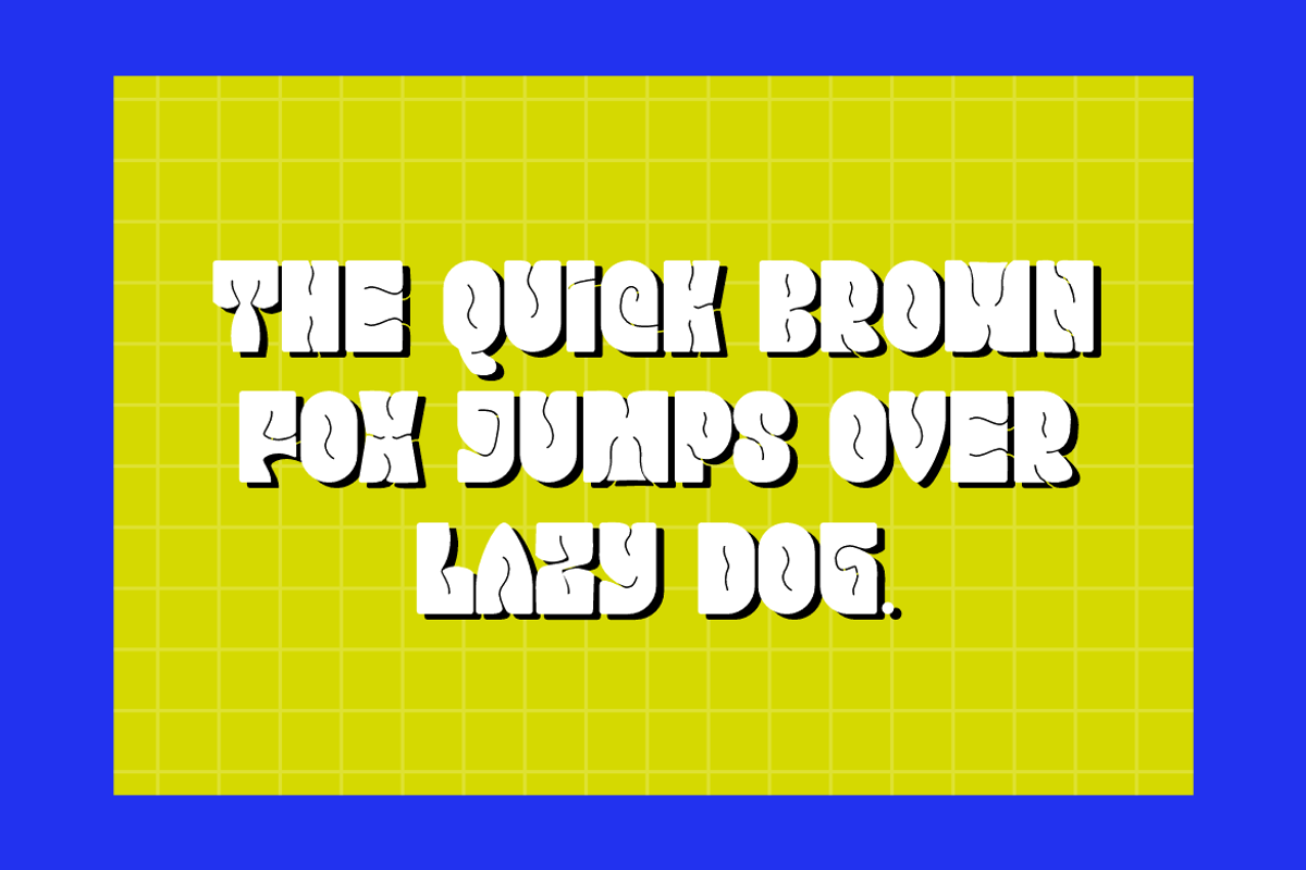 Groovy Strago - Typeface Font, a Sans Serif Font by Iqsiart Studio (Photo 6 of 6)