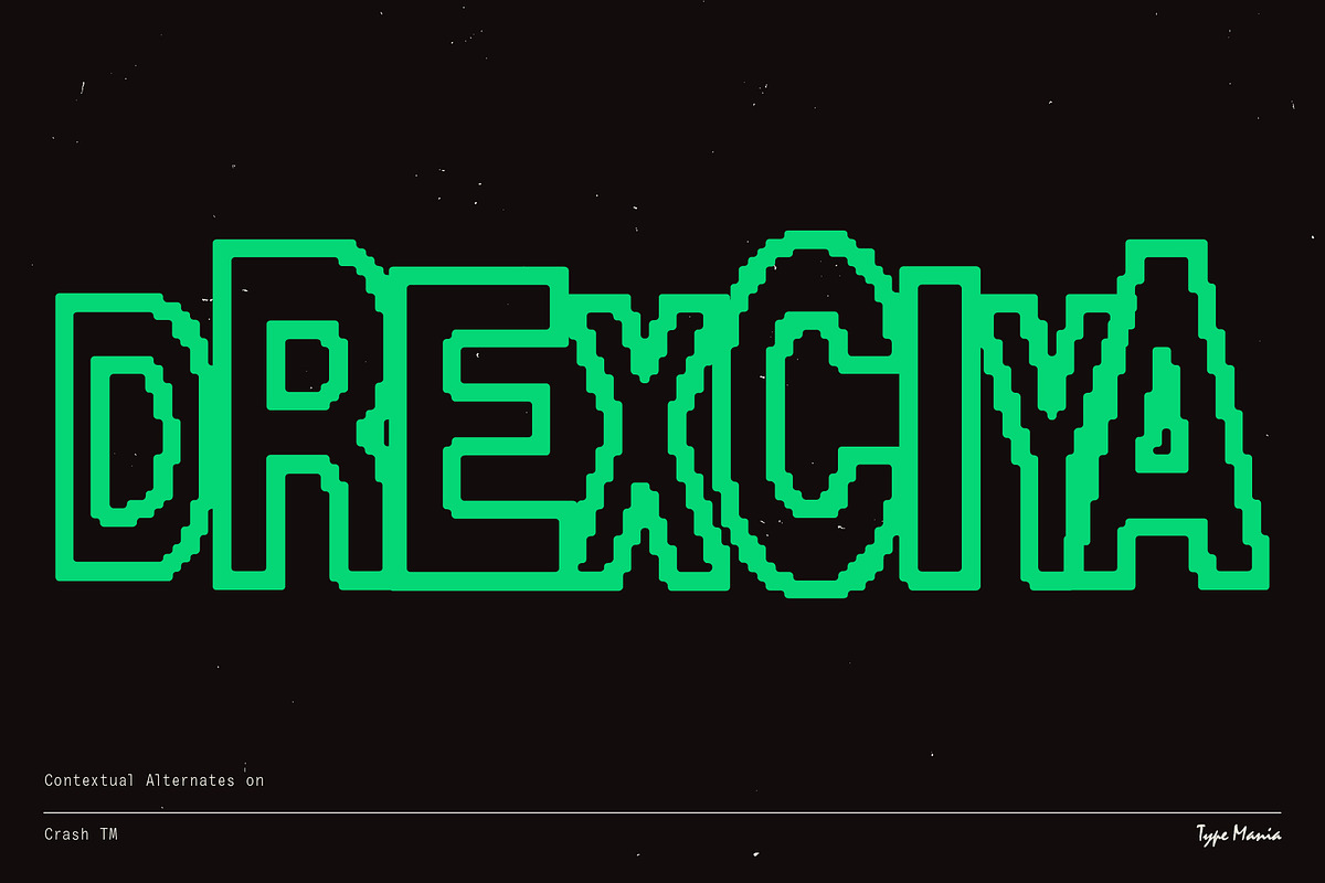 Crash TM – Automatic Trashed Font, a Sans Serif Font by Type Mania (Photo 7 of 10)