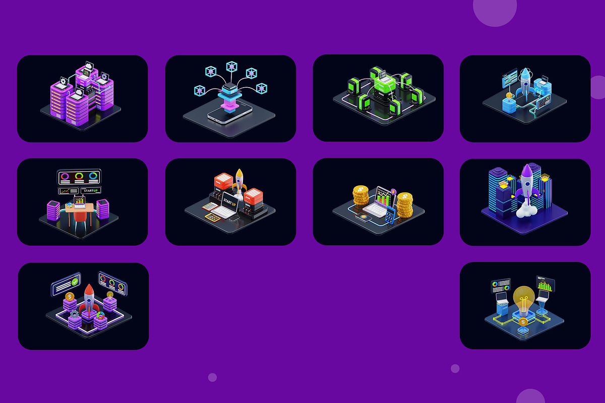 3D Start Up Isometric Pack, a 3D by novia99design (Photo 6 of 6)