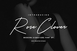 Rose Clover - Modern Signature Font