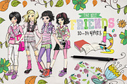 GIRL'S MIDDLE SCHOOL, an Education Illustration by Alisa Mikibith Art (Thumbnail 9 of 14)