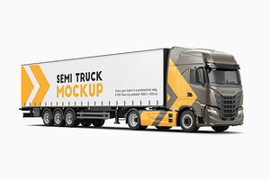 Semi Truck Mockup 2