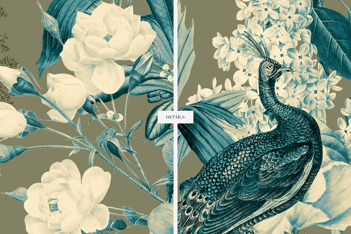 Botanical Floral Patterns & Motifs, a Pattern Graphic by LEAFure (Photo 8 of 10)