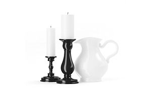 Two Candles And A Jug