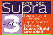 Supra Extended Fonts, a Sans Serif Font by Wiescher Design (Thumbnail 1 of 5)