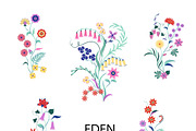 EDEN vector elements, an Object Illustration by erasovas (Thumbnail 2 of 13)