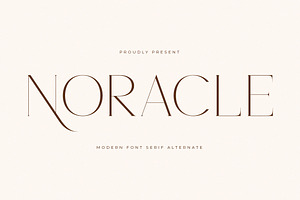 Noracle Modern Font Serif Alternate