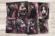 Haunted Mansion Junk Journal Pages, a Person Illustration by GlamArtZhanna (Thumbnail 4 of 10)