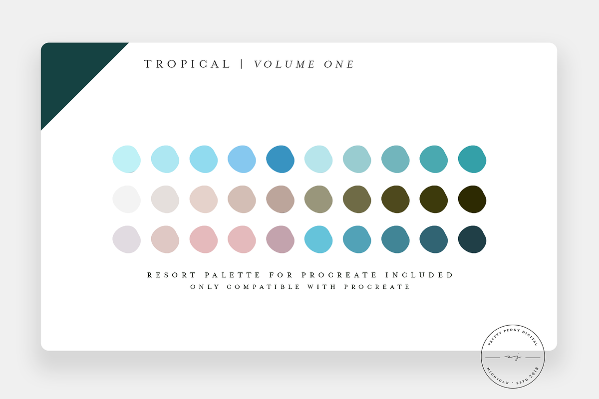 20 Tropical Stamps for Procreate, a Brush Add-On by SorrDesign (Photo 3 of 5)
