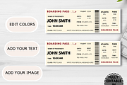 Editable Boarding Pass Template, a Card Template by YasdeyDesigns (Thumbnail 7 of 8)