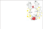 Cute Surreal Reindeer, an Illustration by Dikdoots (Thumbnail 3 of 3)