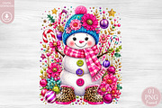 Vibrant Christmas Snowman Design PNG, a Healthcare Illustration by Rose Art (Thumbnail 1 of 4)