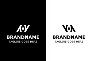 Letters VA or AV Vision Logo, a Branding & Logo Template by Pray Art Design Studio