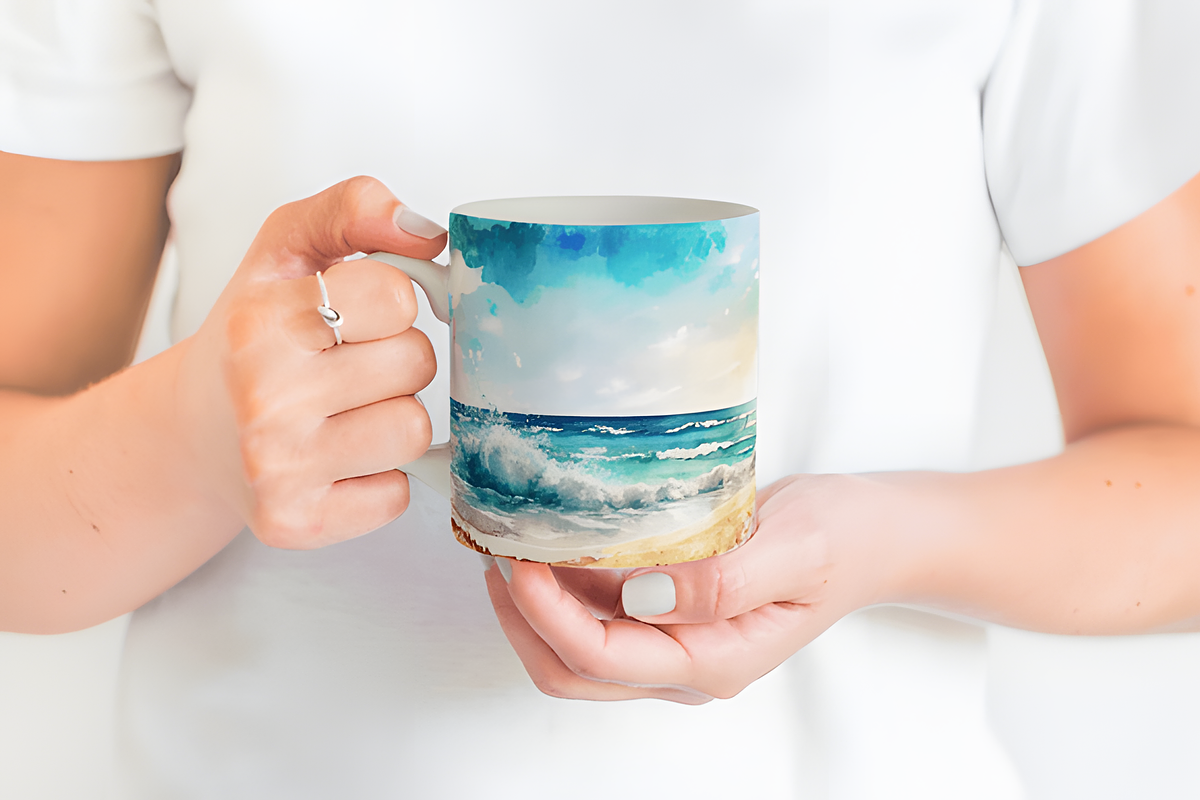 Tropical Beach Landscapes Background, a Graphic by Moon Studio (Photo 2 of 4)