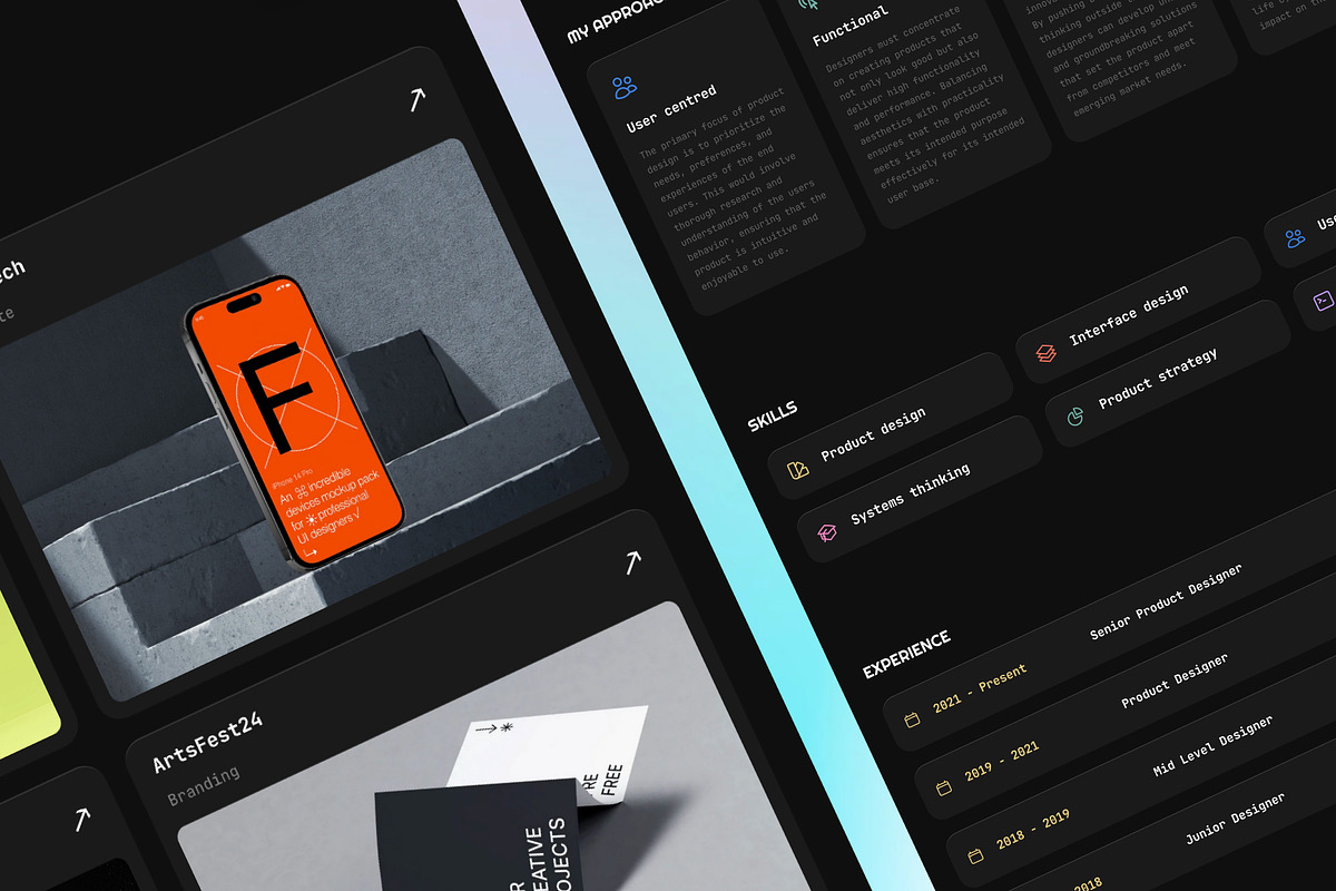 Narayan — Dark Framer Portfolio, a Landing Page Template by Eamonn Day Lavelle (Photo 3 of 5)