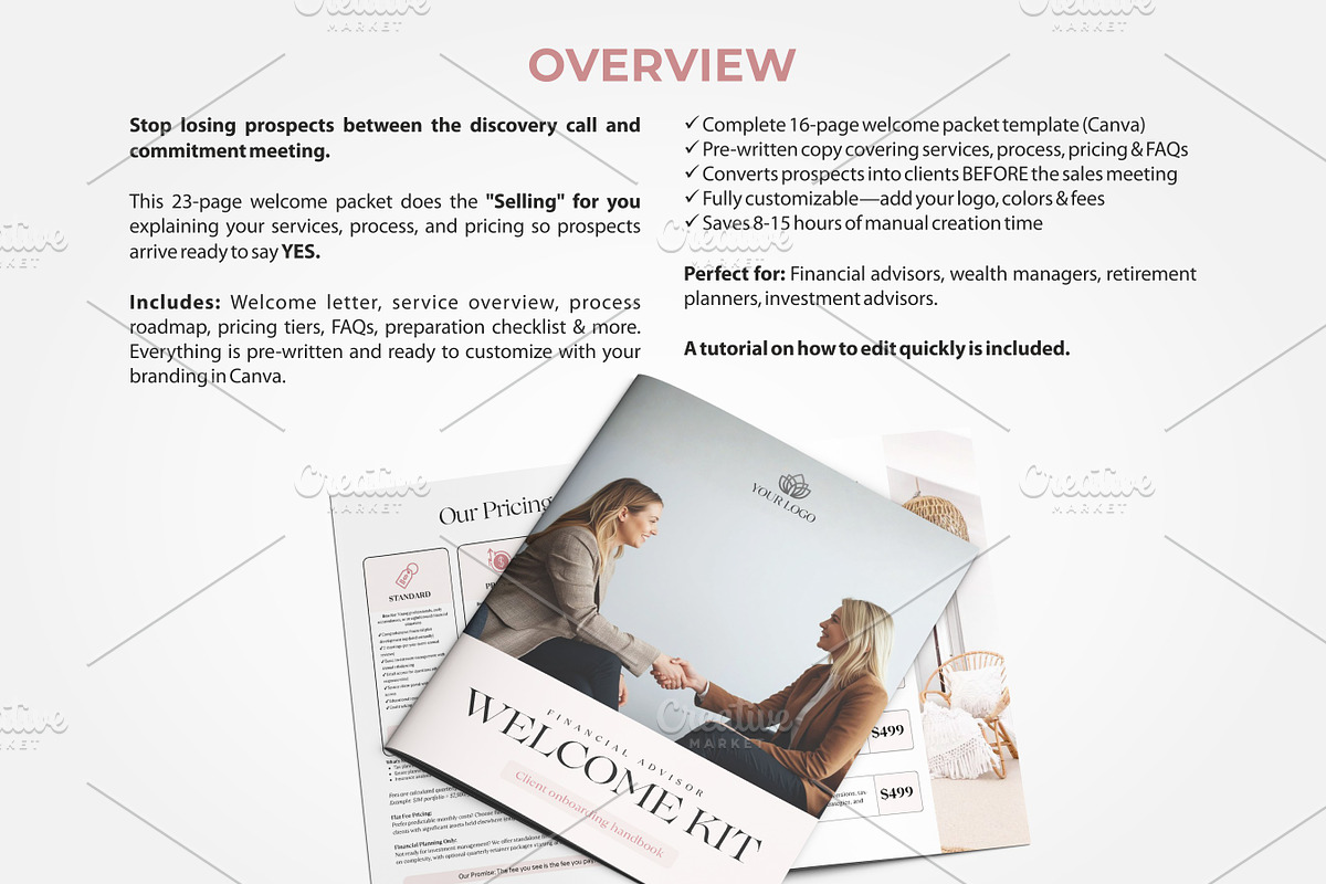 Finance Advisor Client Welcome Pack, a Marketing Template by Aks-Designs (Photo 3 of 8)