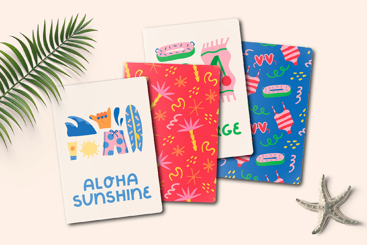 Summer Vibe | Clipart + patterns, an Illustration by katieromanoff_art (Photo 18 of 19)