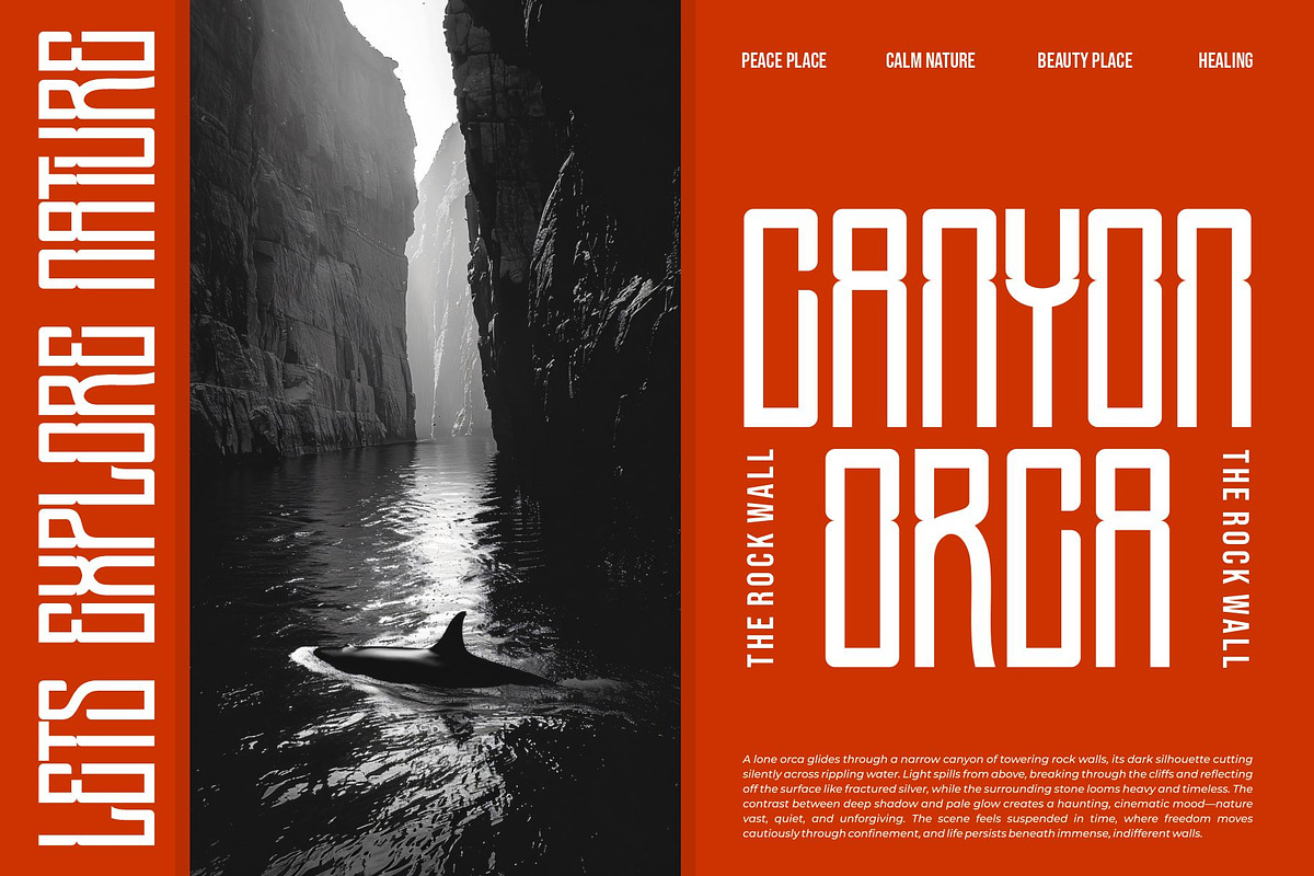 Resigan || Modern Condensed Dosplay, a Sans Serif Font by Ermedia Studio (Photo 5 of 10)