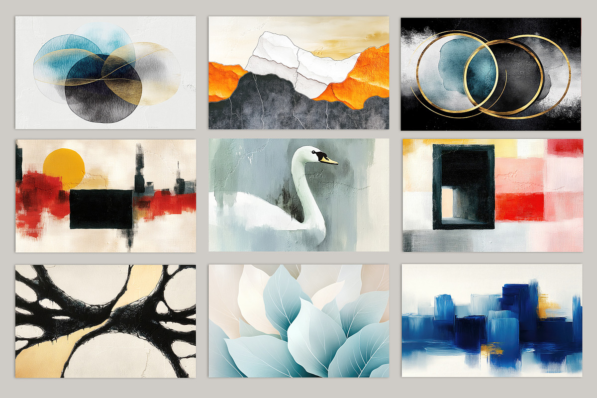 Abstract oil painting art wallpaper, a Decorative Illustration by fei long (Photo 9 of 10)