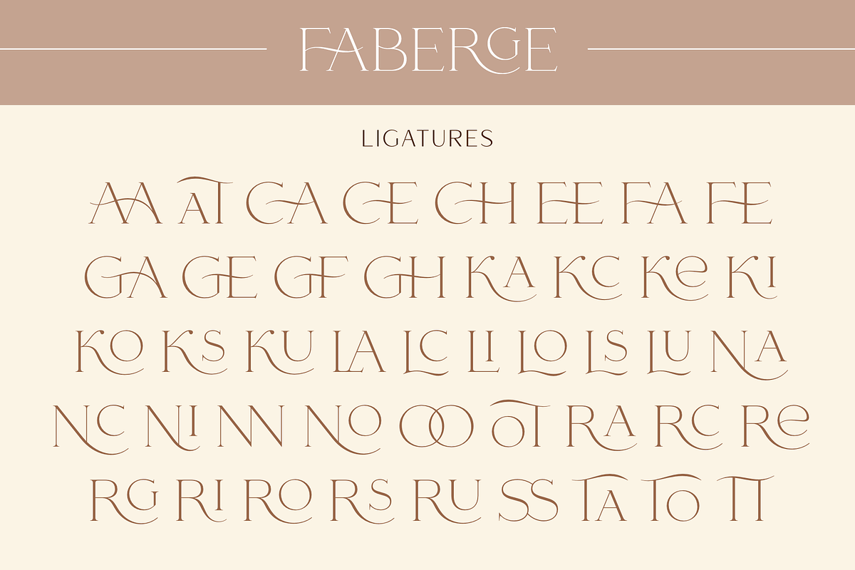 Faberge, a Serif Font by Larin Type Co. (Photo 12 of 15)