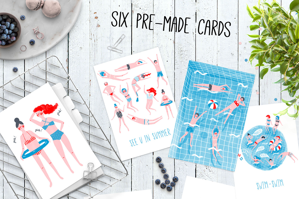 Swim-Swim | HandDrawn Graphics, a Person Illustration by Daria Miazhevich (Photo 2 of 5)