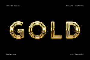 Gold Text & logo Effect, a Layer Style Add-On by Pitchlook.Studio