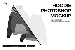 Hoodie Template Hoodie PSD Mockup