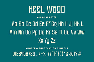 Keel Wood - Sans Condensed Font