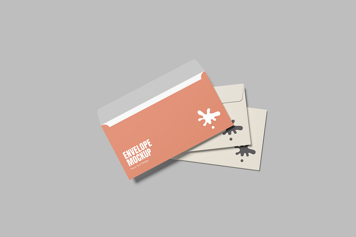 High Quality Envelope Mockup, a Print Template by lamorastudio (Photo 2 of 12)