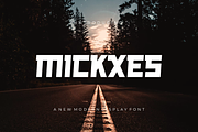 Mickxes - Font, a Sans Serif Font by artchiles_design (Thumbnail 1 of 5)
