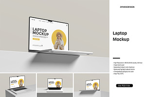 Laptop Mockup, a Device Mockup by ZifaraDesign