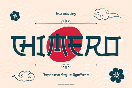 Chimero - Japanese Style Font, a Font by Flawless And Co