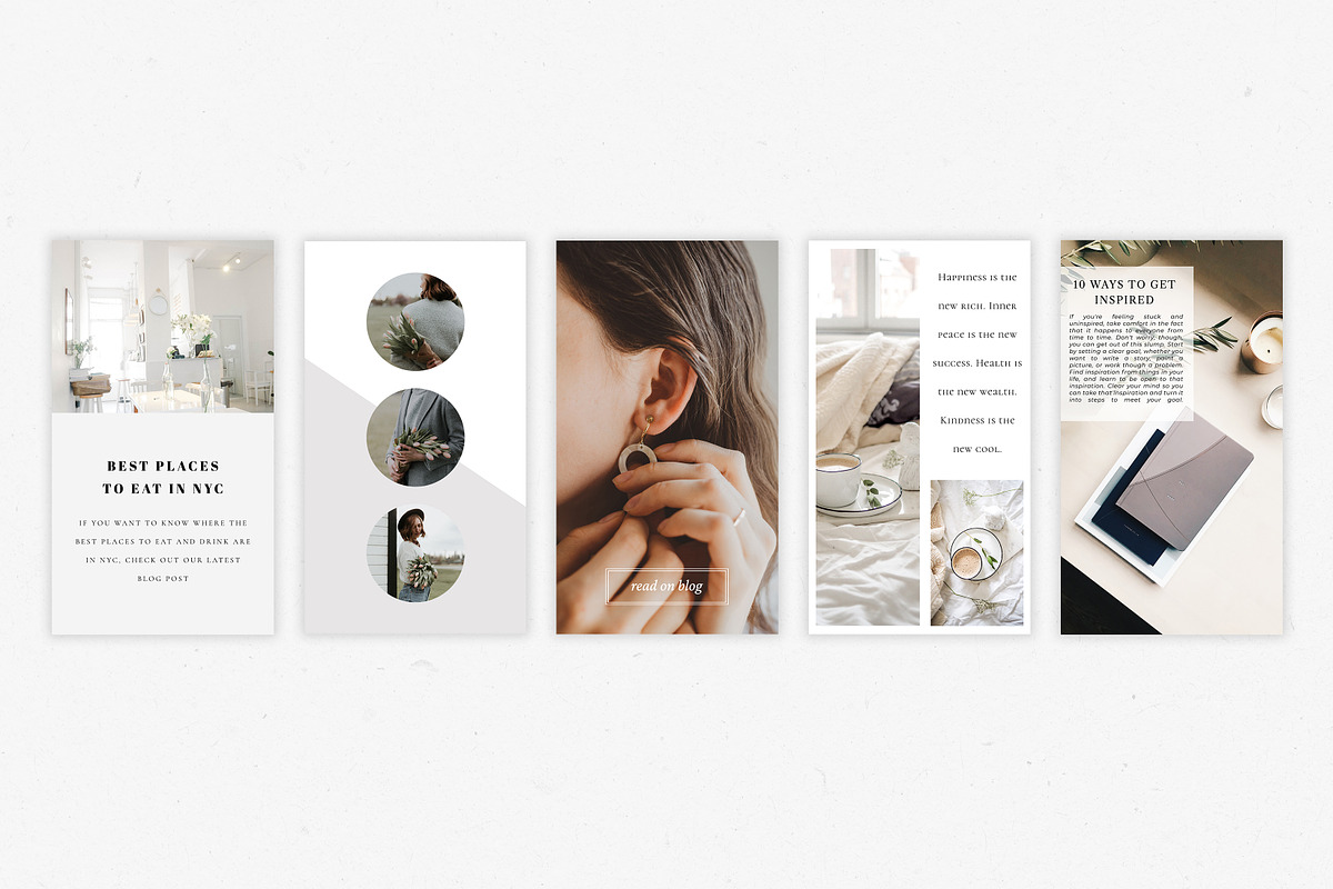 Minimal Instagram Stories Bundle, a Social Media Template by Blog&Glow (Photo 5 of 7)