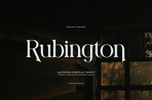 Rubington | Modern Display Serif