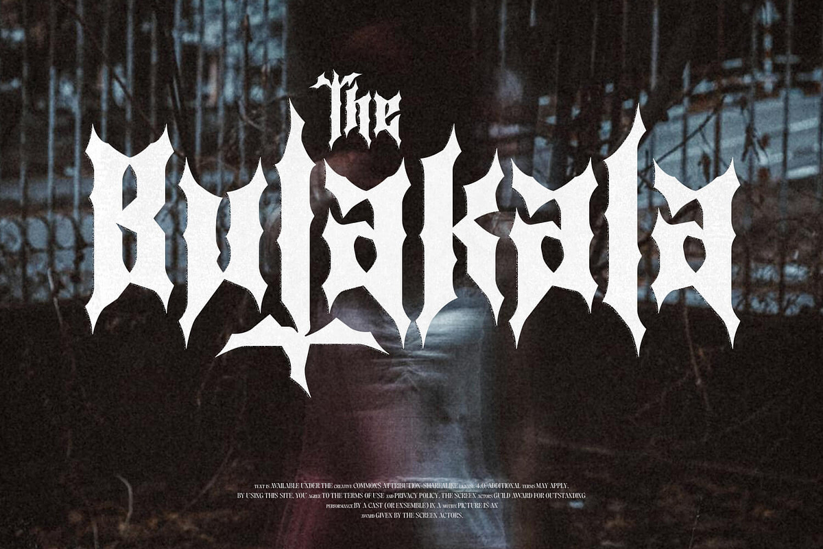 Raven Faith - a Satanic Display Font, a Blackletter Font by creativemedialab (Photo 9 of 9)