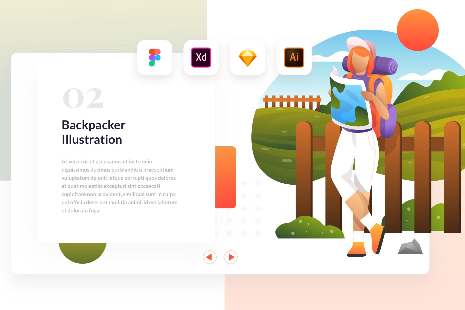 Backpacker Illustration, an Illustration by Pixelz Studio