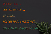 Dragon Fire Photoshop Layer Styles, a Layer Style Add-On by Sapphire X Designs (Thumbnail 2 of 3)