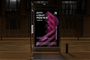 City Light Poster Mockup, an Advertising Mockup by Unerispace (Thumbnail 2 of 4)