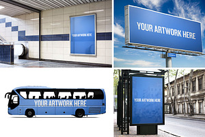 City Advertising Mockup Templates