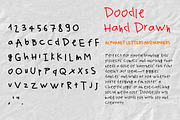Doodle Hand Drawn Font, a Handwritten Font by GlitterCraft (Thumbnail 1 of 4)