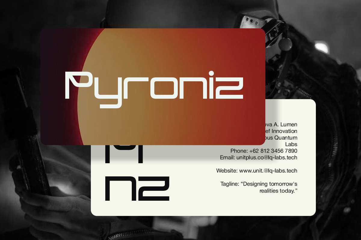 Bagion - Futuristic Tech Font, a Sans Serif Font by Pandeka Studio (Photo 6 of 9)