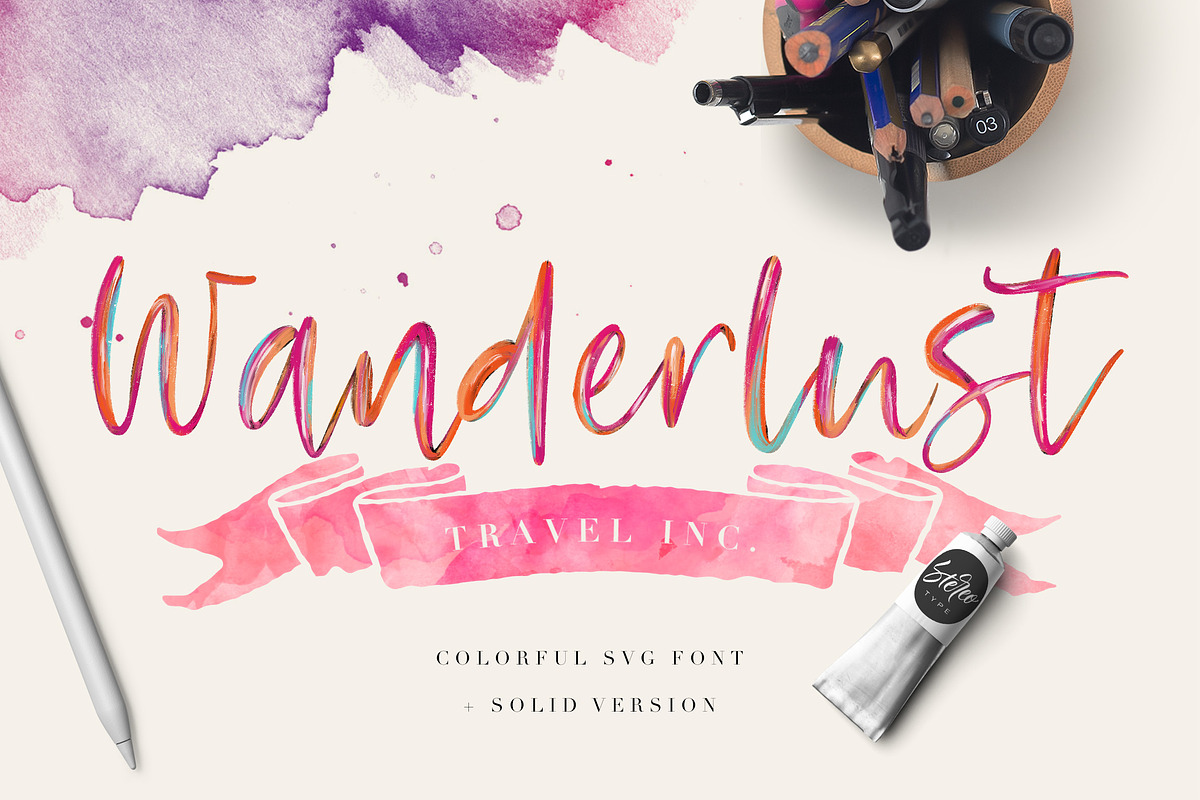 Rosetta SVG Color Font, a Script Font by StereoType (Photo 11 of 13)