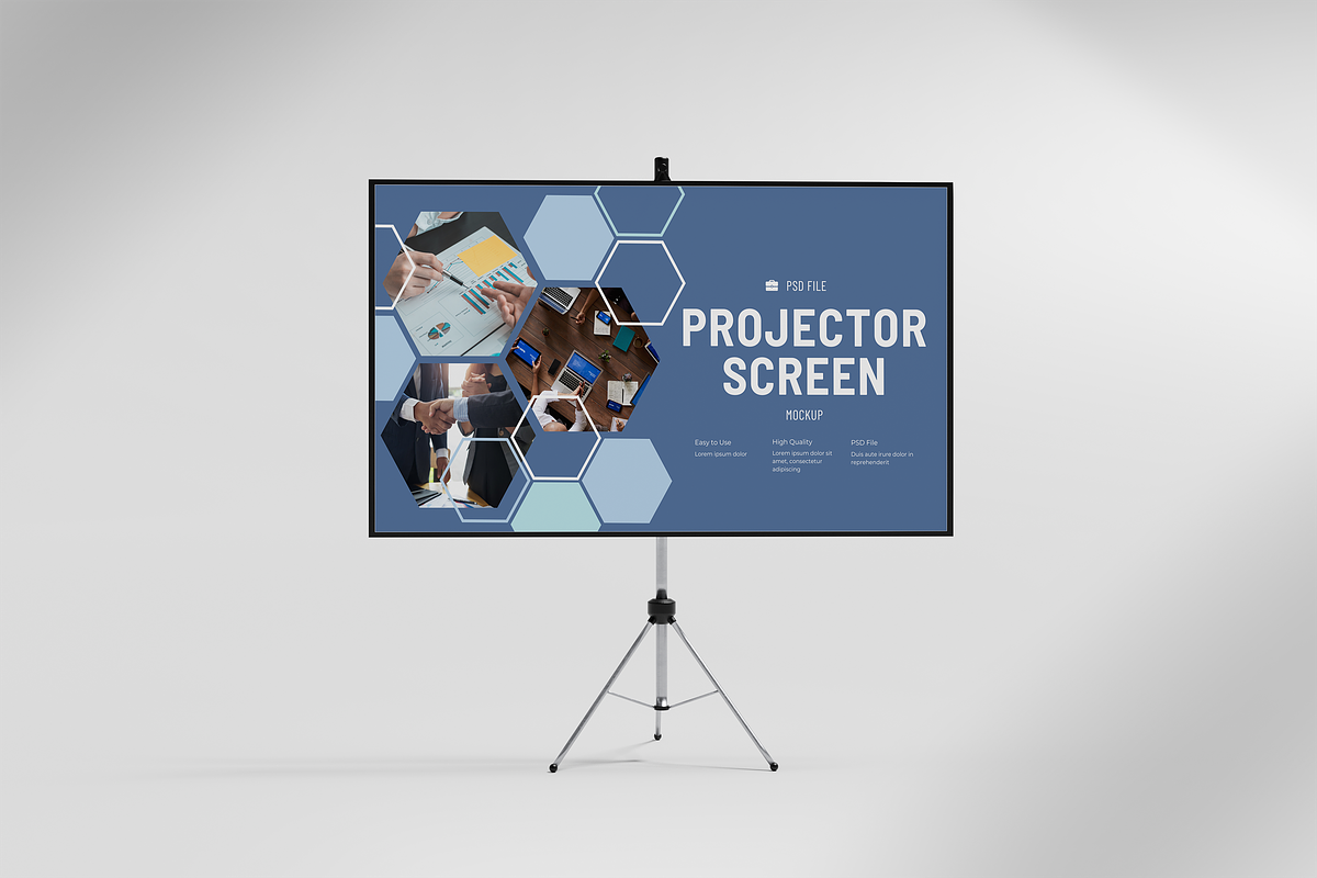 Projector Screen Mockup, a Wearable Device Mockup by xavier_studio (Photo 4 of 5)