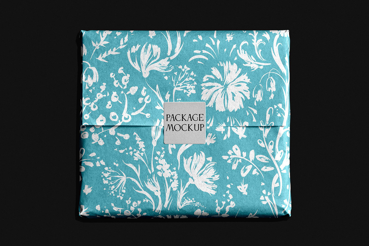 Gift Wrapping Package Mockup, a Packaging Mockup by Design Squad (Photo 1 of 4)
