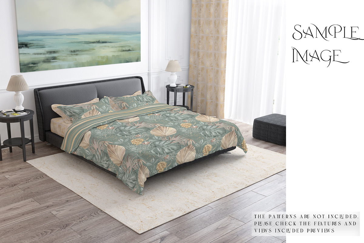 Bedding & Curtain Mockups, a Product Mockup by mock-ups (Photo 8 of 10)