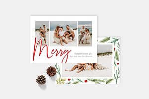 Christmas Card Template CD172